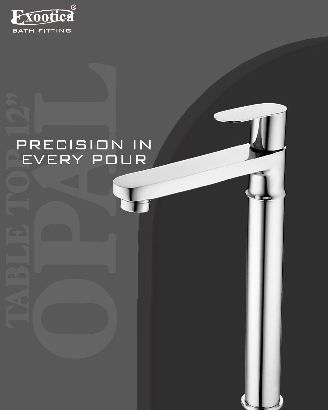 Exootica Bath Fitting — A product-creative system for a chrome bathware range.