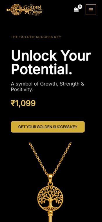 The Golden Success Key on mobile